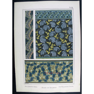 Solomon’s Seal – Eugène Grasset (1896) | Rare Botanical Art Nouveau Lithograph