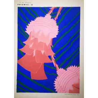 Séguy – Prismes – Plate 34– Art Nouveau – Original Pochoir