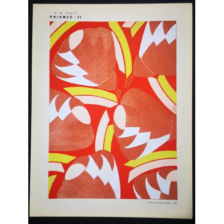 Original Pochoir – Séguy – Prismes – Plate 35 – Art Nouveau