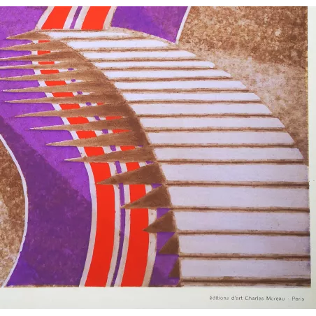 Séguy – Prismes – Plate 14– Art Nouveau – Original Pochoir