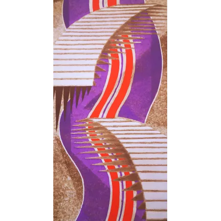 Séguy – Prismes – Plate 14– Art Nouveau – Original Pochoir