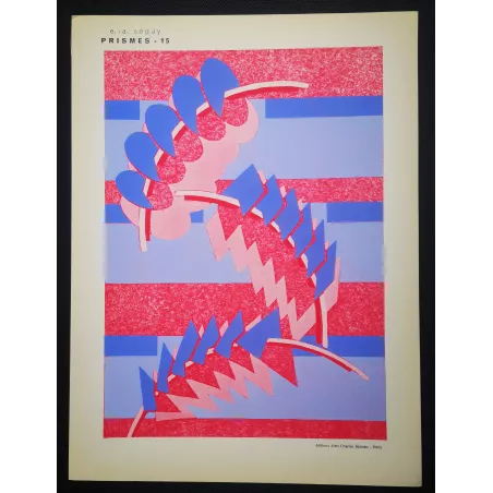 Original Pochoir Print – Emile Séguy – Prismes – Plate 15