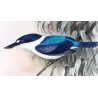 Forest Kingfisher (*Cyanalcyon macleayii*) – Original lithograph by Roland Green, Mathews (1910–27)