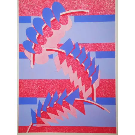 Original Pochoir Print – Emile Séguy – Prismes – Plate 15