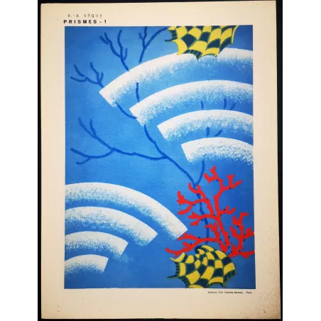 Séguy – Prismes – Plate 01– Art Nouveau – Original Pochoir