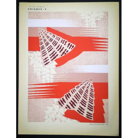 Séguy – Prismes – Plate 09– Art Nouveau – Original Pochoir