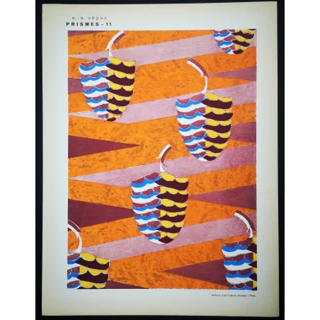 Original Pochoir Print – Emile Séguy – Prismes – Plate 11