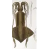 Banks Squid (*Loligo banksii*) Original hand-colored engraving by Prêtre (c.1835)