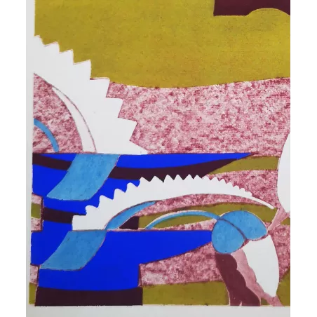 Séguy – Prismes – Plate 25– Art Nouveau – Original Pochoir