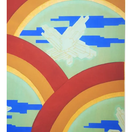 Séguy – Prismes – Plate 27– Art Nouveau – Original Pochoir