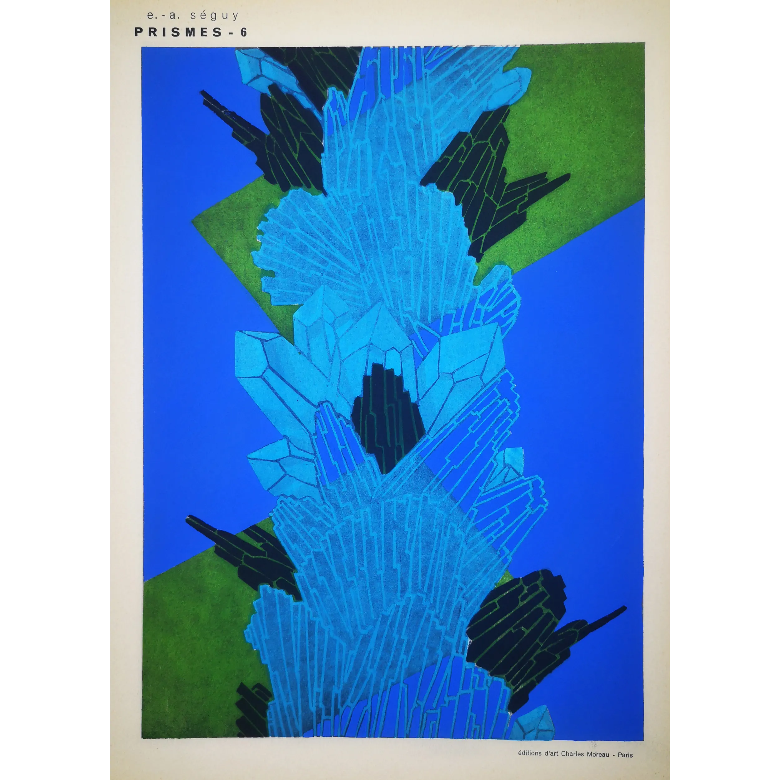 Original Pochoir Print – Emile Séguy – Prismes – Plate 06