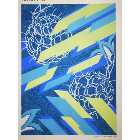 Séguy – Prismes – Plate 16– Art Nouveau – Original Pochoir
