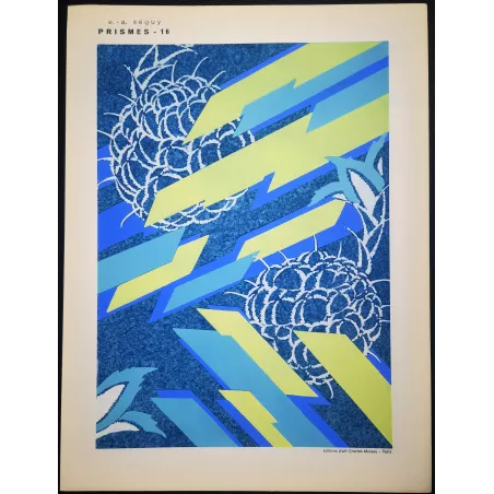 Séguy – Prismes – Plate 16– Art Nouveau – Original Pochoir