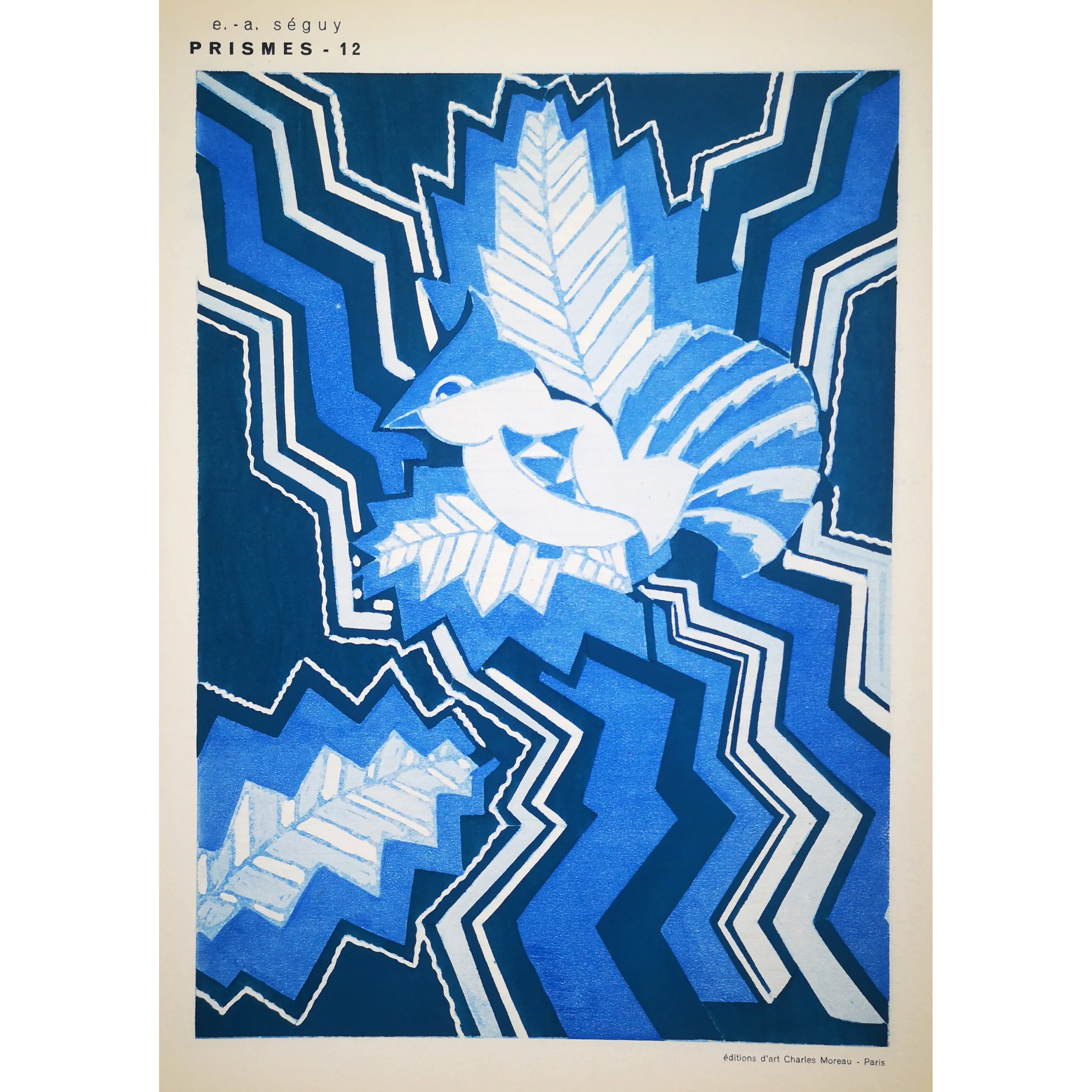 Original Pochoir Print – Emile Séguy – Prismes – Plate 12
