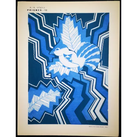 Original Pochoir Print – Emile Séguy – Prismes – Plate 12