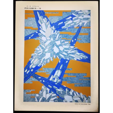 Original Pochoir Print – Emile Séguy – Prismes – Plate 19