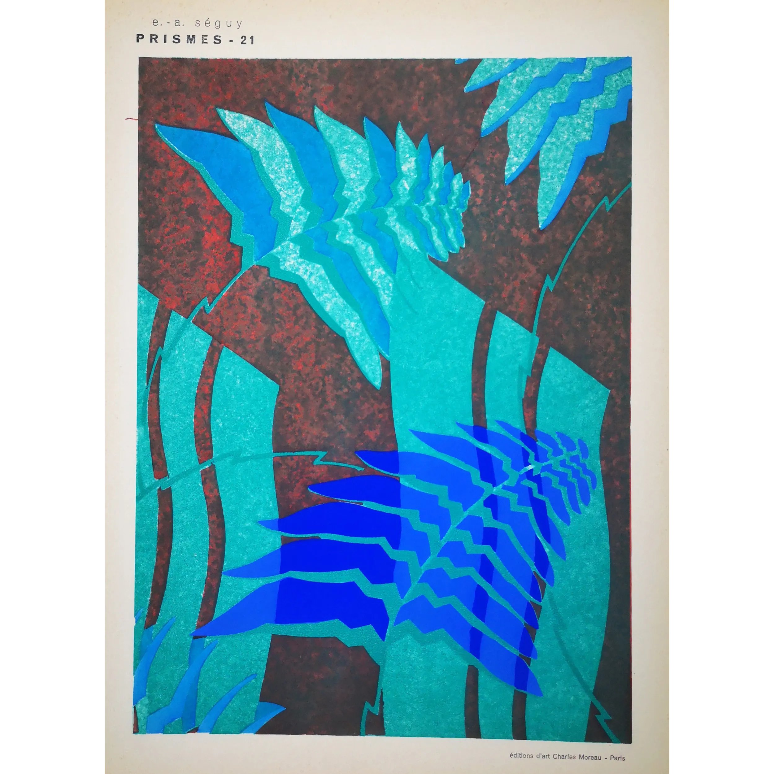 Art Nouveau – Séguy – Prismes – Plate 21– Original Pochoir