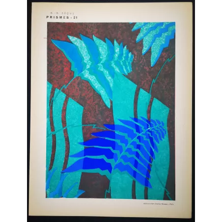Art Nouveau – Séguy – Prismes – Plate 21– Original Pochoir