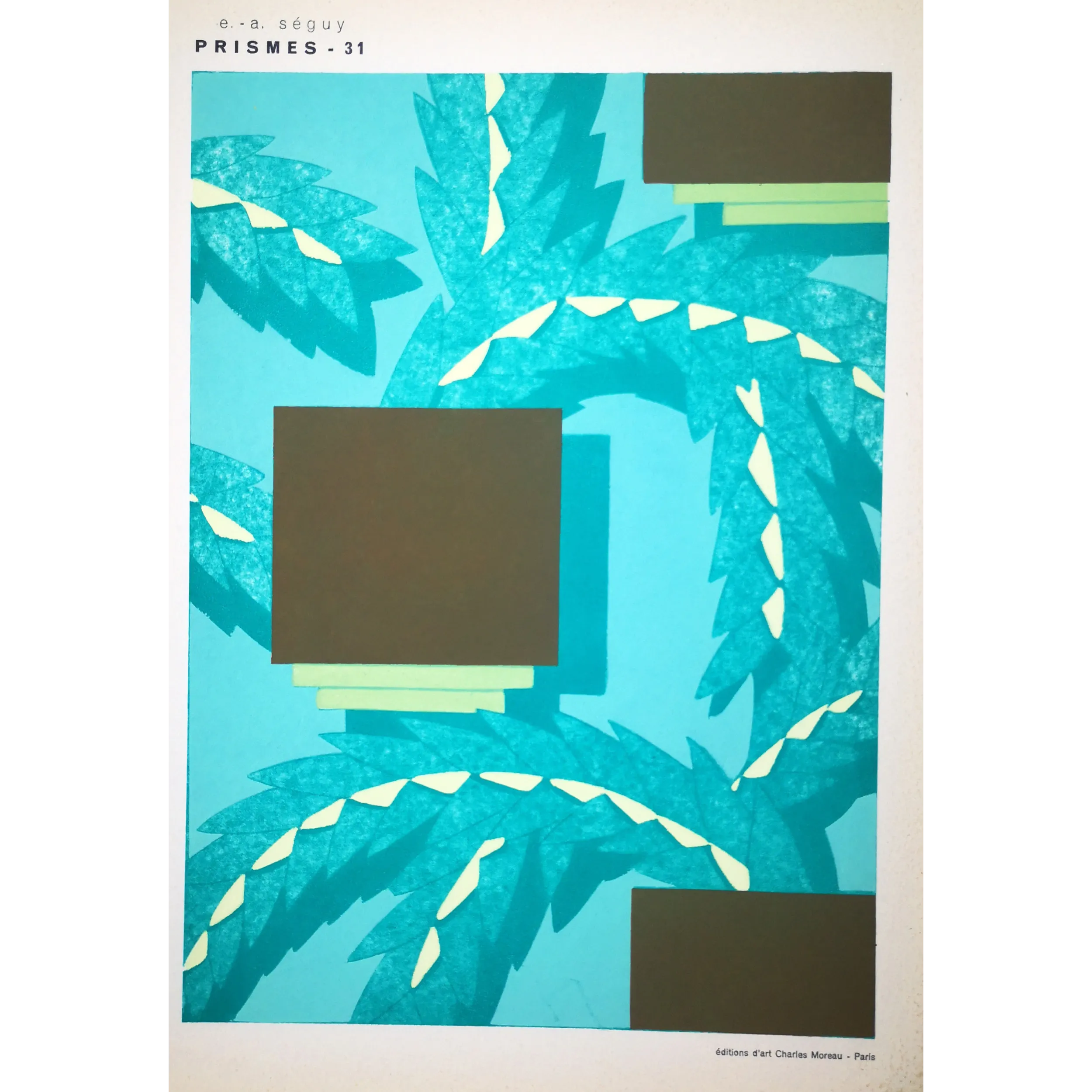 Original Pochoir Print – Emile Séguy – Prismes – Plate 31