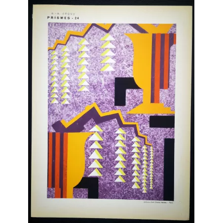 Séguy – Prismes – Plate 24– Art Nouveau – Original Pochoir