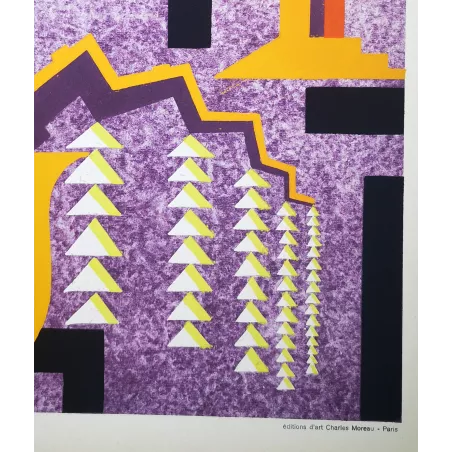 Séguy – Prismes – Plate 24– Art Nouveau – Original Pochoir