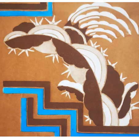 Séguy – Prismes – Plate 02– Art Nouveau – Original Pochoir