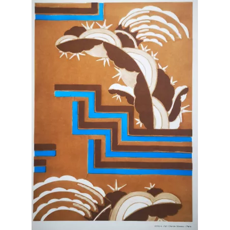 Séguy – Prismes – Plate 02– Art Nouveau – Original Pochoir
