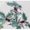 Golden Holly (Agrifolium auratum) – Abraham Munting Antique Botanical Engraving (1696)