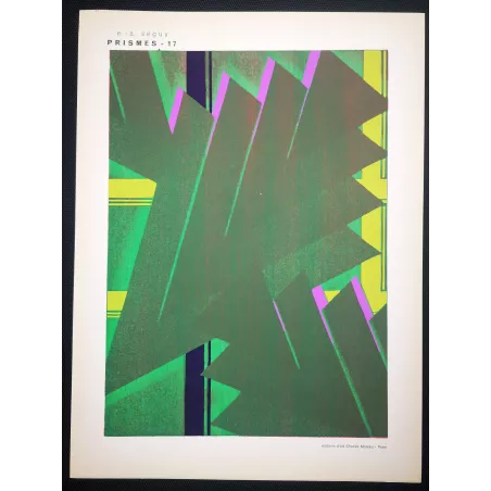 Original Pochoir Print – Emile Séguy – Prismes – Plate 17