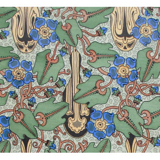 A striking blend of geometry and nature, perfect for collectors of mystical or symbolic botanical themes.