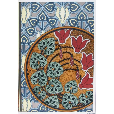 Eugène Grasset –  Columbine – Botanical Art Nouveau Print