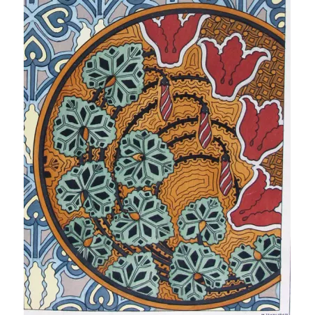 Eugène Grasset –  Columbine – Botanical Art Nouveau Print