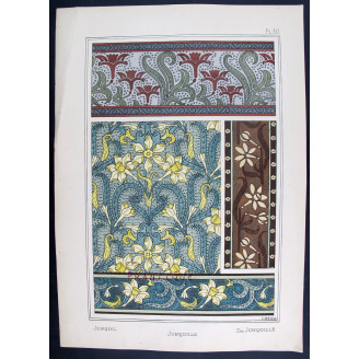 Jonquil – Eugène Grasset (1896) | Original Spring Botanical Lithograph