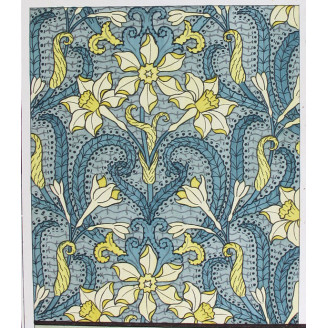 Jonquil – Eugène Grasset (1896) | Original Spring Botanical Lithograph