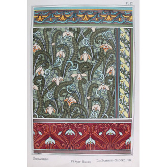 Snowdrop – Eugène Grasset (1896) | Original Lithograph from La Plante