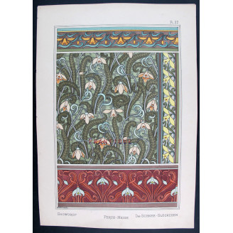 Snowdrop – Eugène Grasset (1896) | Original Lithograph from La Plante