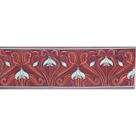 Eugène Grasset – Snowdrop –  Original Art Nouveau Lithograph.