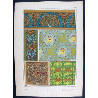 Sorb – Eugène Grasset (1896) | Original Botanical Art Nouveau Lithograph